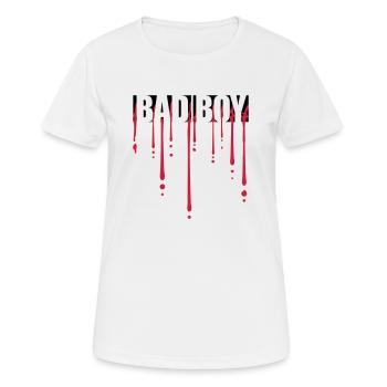 Blood Bad Boy - Women's Breathable T-Shirt - white - Front - AI Model Female 172 dark (172cm)
