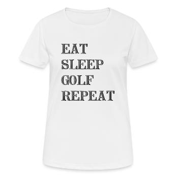 sport de golf - T-shirt respirant Femme - blanc - Devant - AI Model Female 172 dark (172cm)