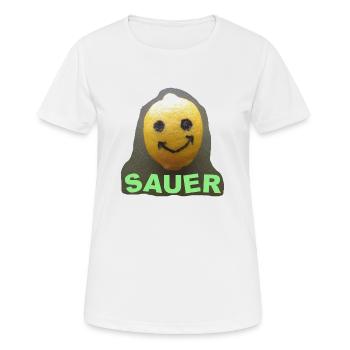 TOMZOFF Sauer - Frauen T-Shirt atmungsaktiv - Weiß - Vorne - AI Model Female 172 dark (172cm)