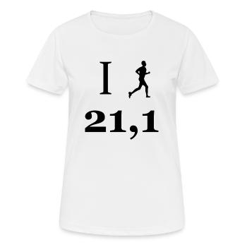 Fußball Soccer - Frauen T-Shirt atmungsaktiv - Weiß - Vorne - AI Model Female 172 dark (172cm)