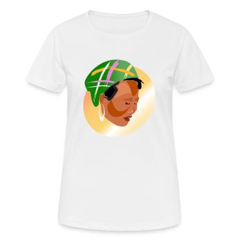Femme asiatique - T-shirt respirant Femme - blanc - Devant - AI Model Female 172 dark (172cm)