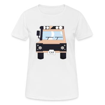 4x4 bush car - Women's Breathable T-Shirt - white - Front - AI Model Female 172 dark (172cm)
