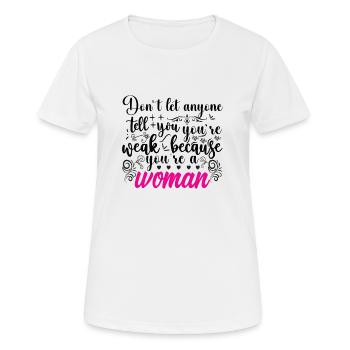 Women power - Girl power - The power of women - Women's Breathable T-Shirt - white - Front - AI Model Female 172 dark (172cm)