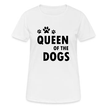 Chien Hund - T-shirt respirant Femme - blanc - Devant - AI Model Female 172 dark (172cm)