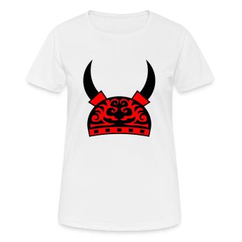 viking helmet - Frauen T-Shirt atmungsaktiv - Weiß - Vorne - AI Model Female 172 dark (172cm)