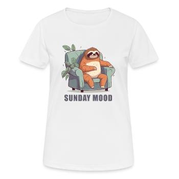 Ambiance du dimanche - T-shirt respirant Femme - blanc - Devant - AI Model Female 172 dark (172cm)