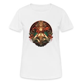 Beauty ex Machina 11 - Women's Breathable T-Shirt - white - Front - AI Model Female 172 dark (172cm)