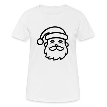 Kleiner Weihnachtsmann - Frauen T-Shirt atmungsaktiv - Weiß - Vorne - AI Model Female 172 dark (172cm)
