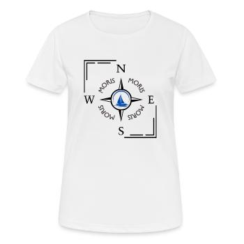 Moris Moris See - Frauen T-Shirt atmungsaktiv - Weiß - Vorne - AI Model Female 172 dark (172cm)