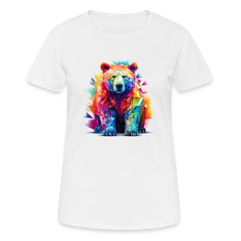 Polar Bär - Frauen T-Shirt atmungsaktiv - Weiß - Vorne - AI Model Female 172 dark (172cm)