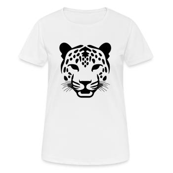 Léopard - T-shirt respirant Femme - blanc - Devant - AI Model Female 172 dark (172cm)