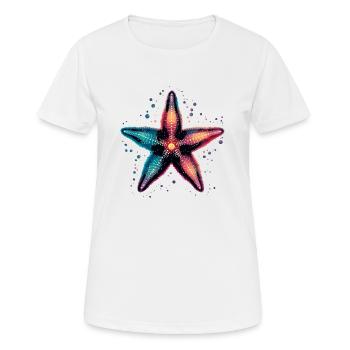 Étoile de mer pour les fans de créatures marines Idée cadeau vacances - T-shirt respirant Femme - blanc - Devant - AI Model Female 172 dark (172cm)