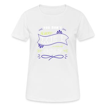 funny bowling gift idea christiangolf - Frauen T-Shirt atmungsaktiv - Weiß - Vorne - AI Model Female 172 dark (172cm)