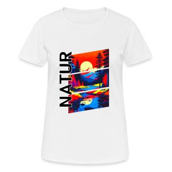 Nature - T-shirt respirant Femme - blanc - Devant - AI Model Female 172 dark (172cm)