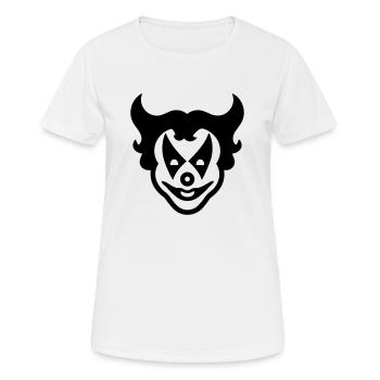 Clown - T-shirt respirant Femme - blanc - Devant - AI Model Female 172 dark (172cm)
