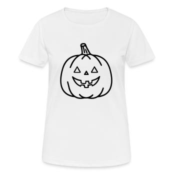 citrouille - T-shirt respirant Femme - blanc - Devant - AI Model Female 172 dark (172cm)