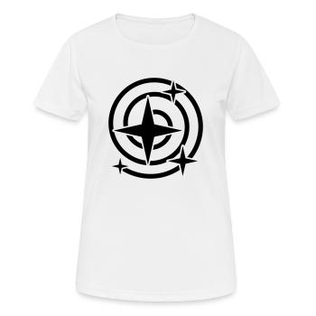 Tourbillon d’étoiles Tourbillon d’étoiles - T-shirt respirant Femme - blanc - Devant - AI Model Female 172 dark (172cm)