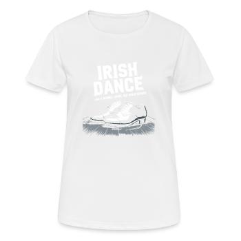 The Art of Irish Dance - Women's Breathable T-Shirt - white - Front - AI Model Female 172 dark (172cm)