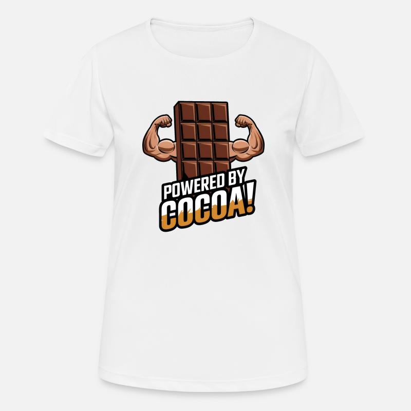 Powered by Cocoa! - Women's Breathable T-Shirt - white
