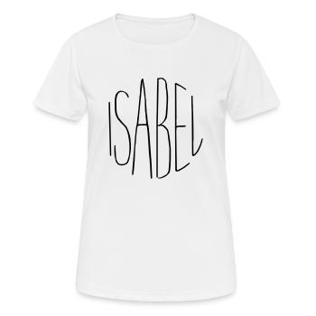 Isabel - T-shirt respirant Femme - blanc - Devant - AI Model Female 172 dark (172cm)