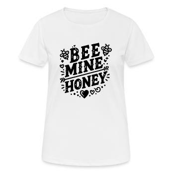 Bienenminen-Honig - Frauen T-Shirt atmungsaktiv - Weiß - Vorne - AI Model Female 172 dark (172cm)