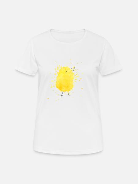 Ostern Kueken - Frauen T-Shirt atmungsaktiv - Weiß