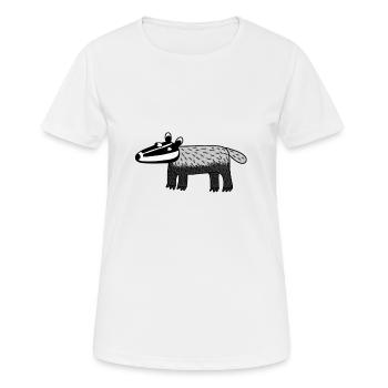 Badger - Women's Breathable T-Shirt - white - Front - AI Model Female 172 dark (172cm)