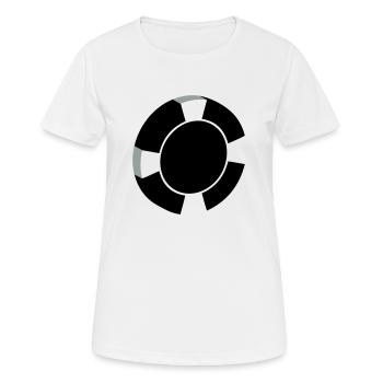 Poker Poker-Chip - Frauen T-Shirt atmungsaktiv - Weiß - Vorne - AI Model Female 172 dark (172cm)