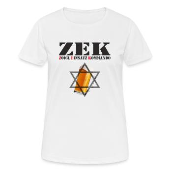 Zoigl Einsatz Kommando - Frauen T-Shirt atmungsaktiv - Weiß - Vorne - AI Model Female 172 dark (172cm)