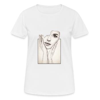 Fille brisée - T-shirt respirant Femme - blanc - Devant - AI Model Female 172 dark (172cm)