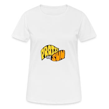 Sun! - Women's Breathable T-Shirt - white - Front - AI Model Female 172 dark (172cm)