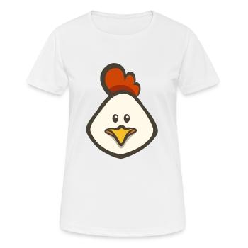 hen - Women's Breathable T-Shirt - white - Front - AI Model Female 172 dark (172cm)