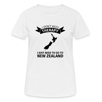 Neuseeland - Frauen T-Shirt atmungsaktiv - Weiß - Vorne - AI Model Female 172 dark (172cm)