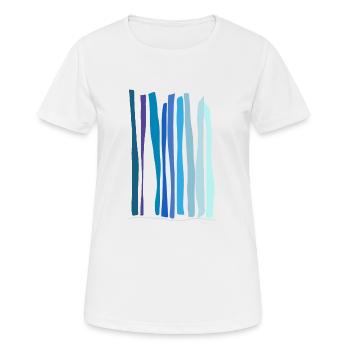 Abstract design The source of the waterfall - Women's Breathable T-Shirt - white - Front - AI Model Female 172 dark (172cm)