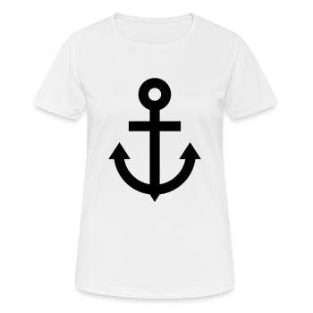 anchor - Women's Breathable T-Shirt - white - Front - AI Model Female 172 dark (172cm)
