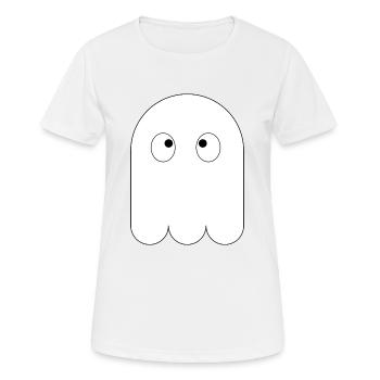 Schielender Geist / Gespenst niedliches Geschenk - Frauen T-Shirt atmungsaktiv - Weiß - Vorne - AI Model Female 172 dark (172cm)