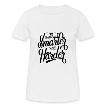 Work smart - Women's Breathable T-Shirt - white - Front - AI Model Female 172 dark (172cm)