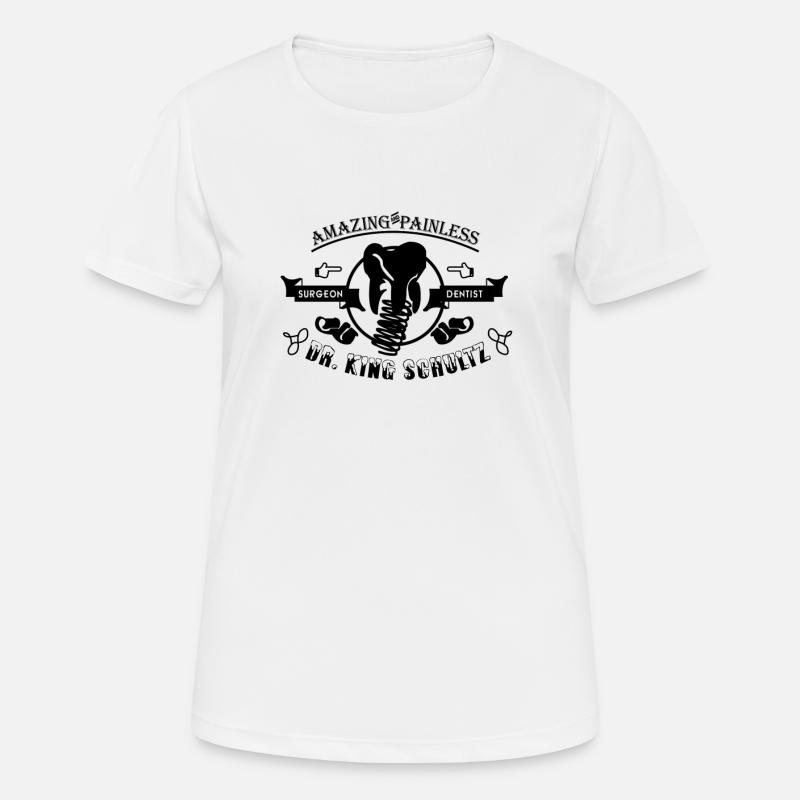 dr king schultz - Women's Breathable T-Shirt - white