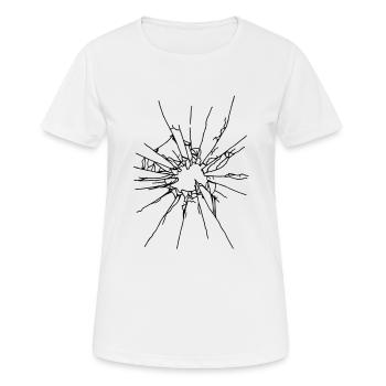 verre cassé - T-shirt respirant Femme - blanc - Devant - AI Model Female 172 dark (172cm)