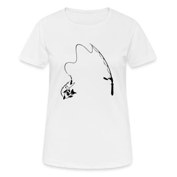 Rute & Hecht - Frauen T-Shirt atmungsaktiv - Weiß - Vorne - AI Model Female 172 dark (172cm)
