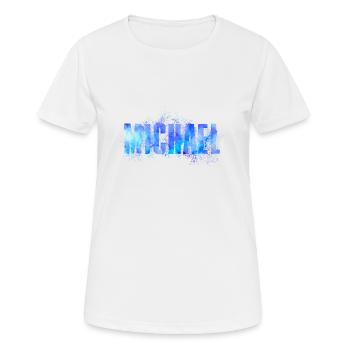 Michael - Women's Breathable T-Shirt - white - Front - AI Model Female 172 dark (172cm)