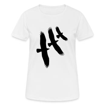 Vulture, eagle, buzzard - Birds of the mountains - Gift - Women's Breathable T-Shirt - white - Front - AI Model Female 172 dark (172cm)