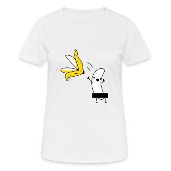 Nackte Banane - Frauen T-Shirt atmungsaktiv - Weiß - Vorne - AI Model Female 172 dark (172cm)