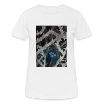 Kostbares Blau - Frauen T-Shirt atmungsaktiv - Weiß - Vorne - AI Model Female 172 dark (172cm)