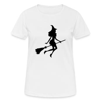 Hexe - Frauen T-Shirt atmungsaktiv - Weiß - Vorne - AI Model Female 172 dark (172cm)