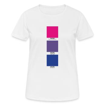 Bisexuel - T-shirt respirant Femme - blanc - Devant - AI Model Female 172 dark (172cm)
