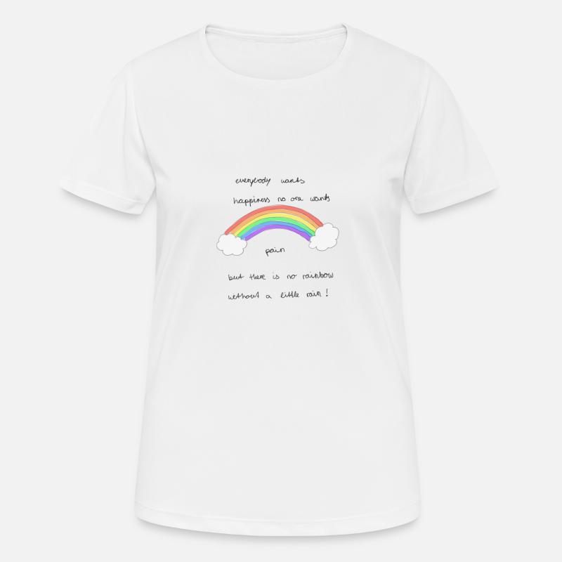 rainbow - Women's Breathable T-Shirt - white