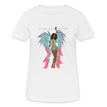 Samba dancer woman - Frauen T-Shirt atmungsaktiv - Weiß - Vorne - AI Model Female 172 dark (172cm)
