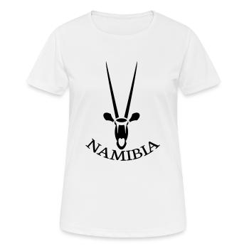 antilope - T-shirt respirant Femme - blanc - Devant - AI Model Female 172 dark (172cm)