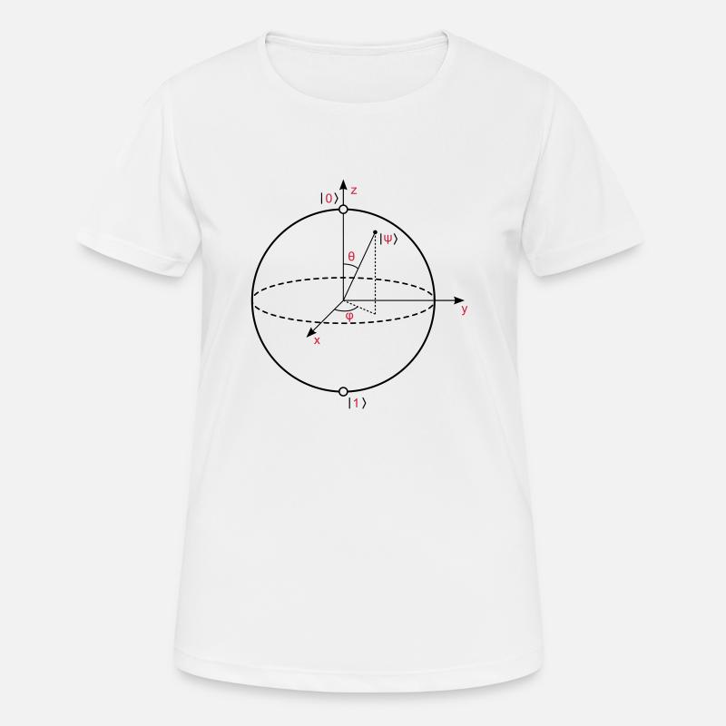 Bloch Sphere - Women's Breathable T-Shirt - white